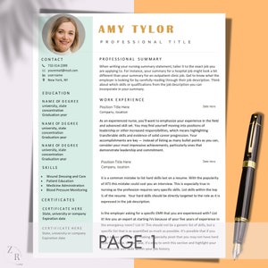 Creative Application Template for Word, Mac & Apple Pages, Resume With Photo, Minimalist Resume, Marketing Resume,Word Resume, Simple Resume