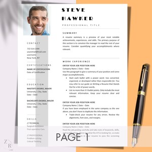 Plantilla de currículum amigable con ATS Word, Google Docs, CV ATS minimalista, currículum profesional, currículum principal, currículum de profesor, currículum moderno