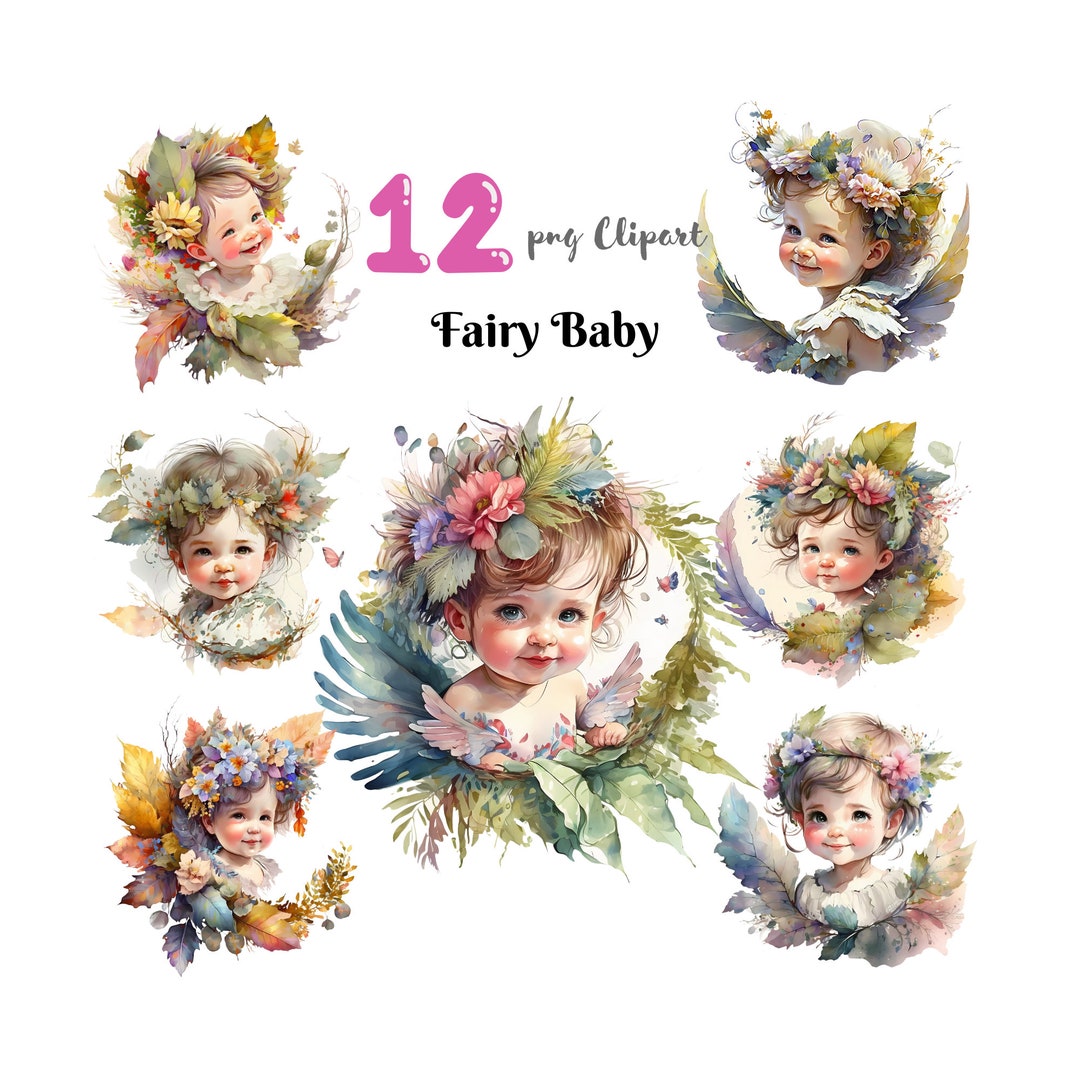 Fairy Baby PNG Clipart Magical Fantasy Whimsical Illustration Junk ...