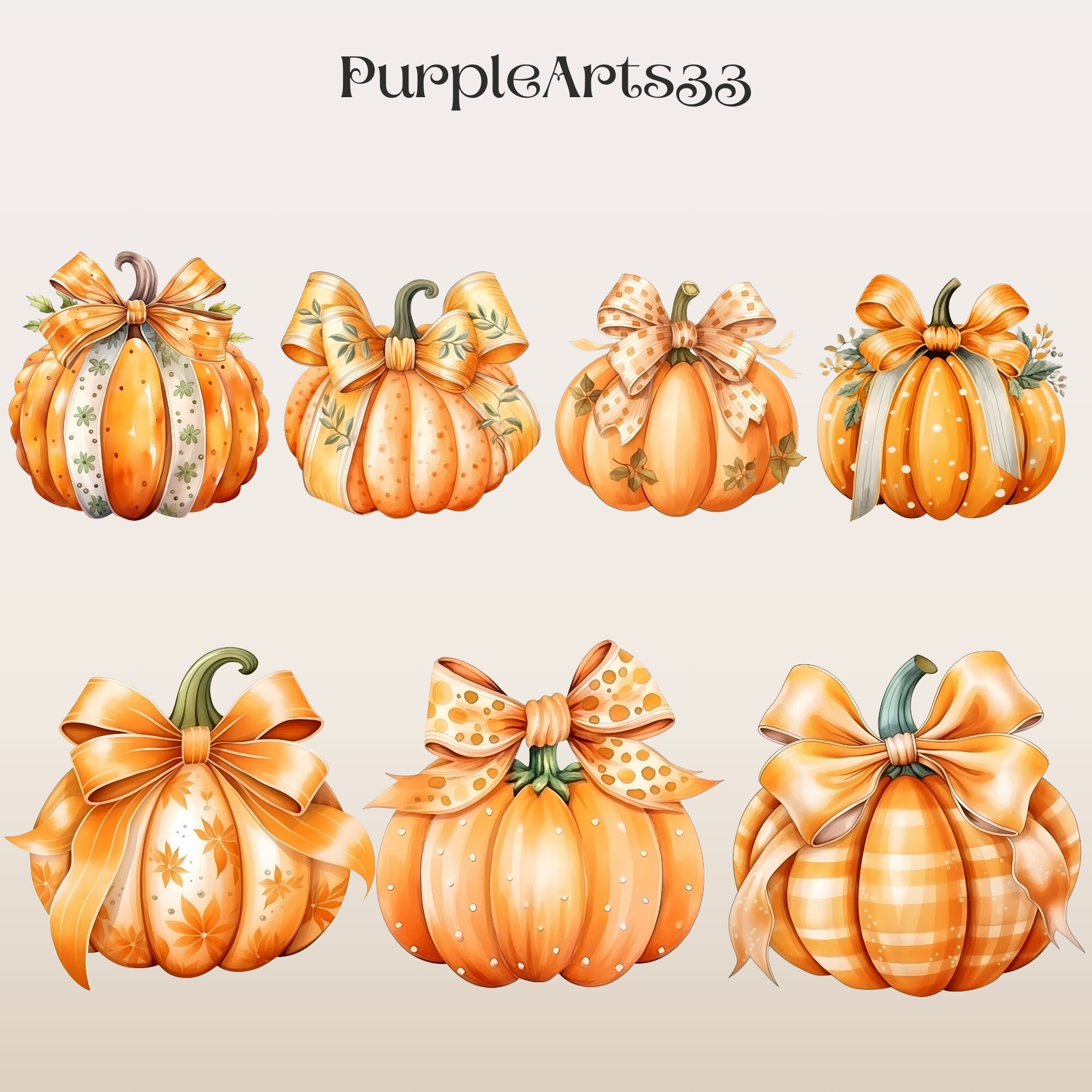 Pumpkin Watercolor Clipart PNG Halloween Pumpkin Clipart Art Card ...