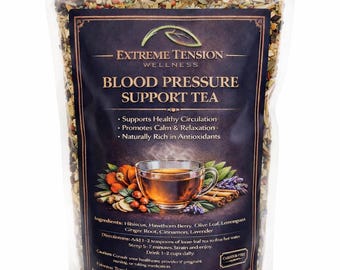 Blood Pressure Support Tea| Organic, Caffeine-Free, Natural Circulation