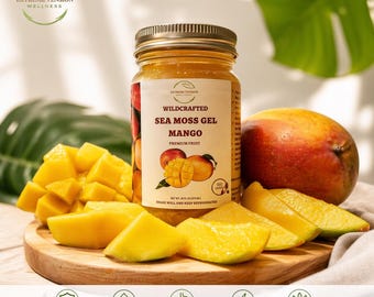 Wildcrafted Mango Sea Moss Gel: Organic Vegan Superfood