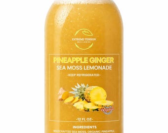 Pineapple Ginger Sea Moss Lemonade | Natural Wellness Drink | Energizing & Refreshing