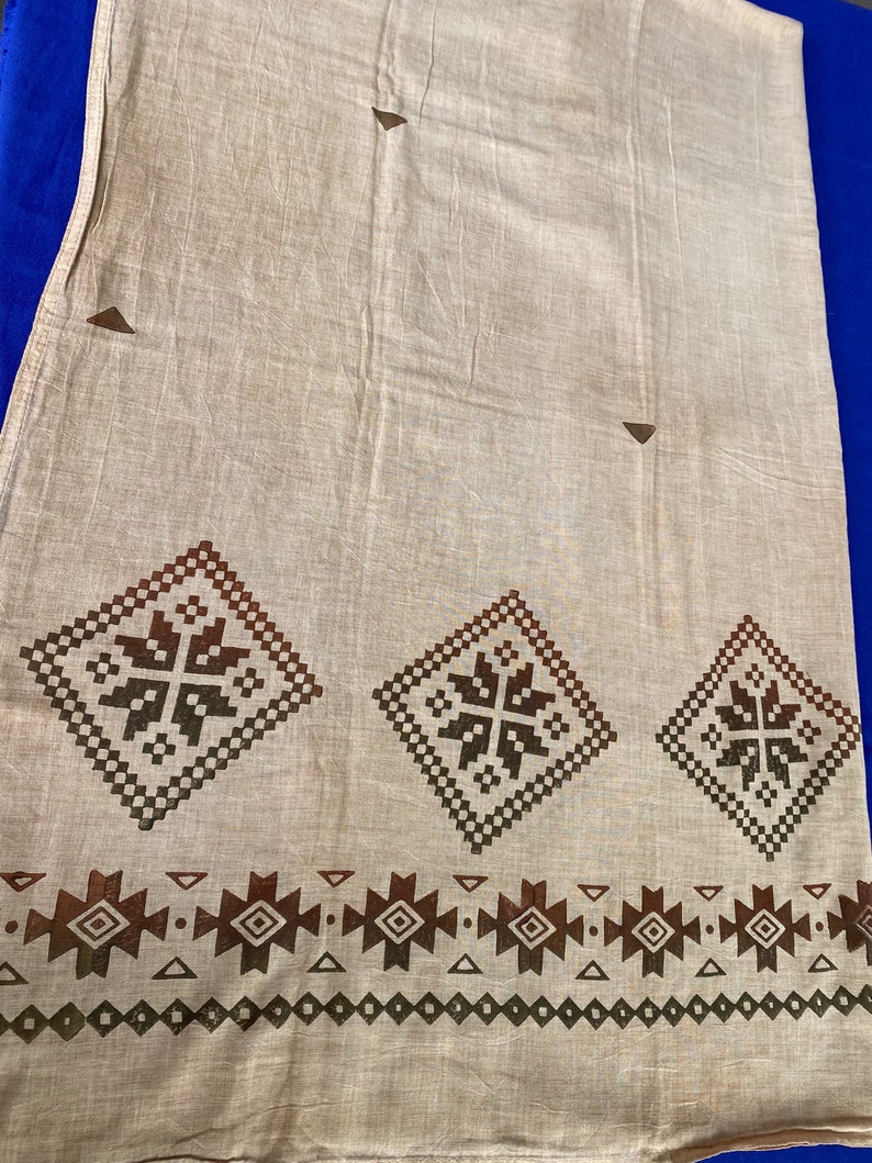 Beige Scarf, Women Scarf, Cotton Scarf, Rectangular Scarf, Artisan Scarf, Summer Clothing, Spring Clothing, Shawl,Cotton Shawl, Beige Shawl image 3