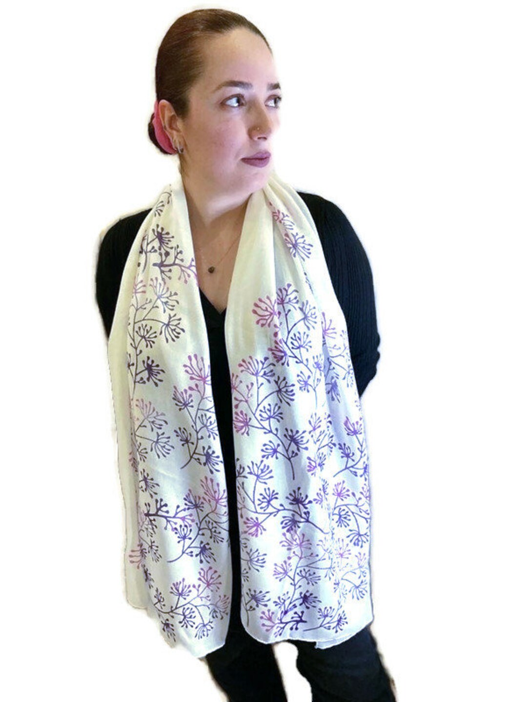 block print shawl