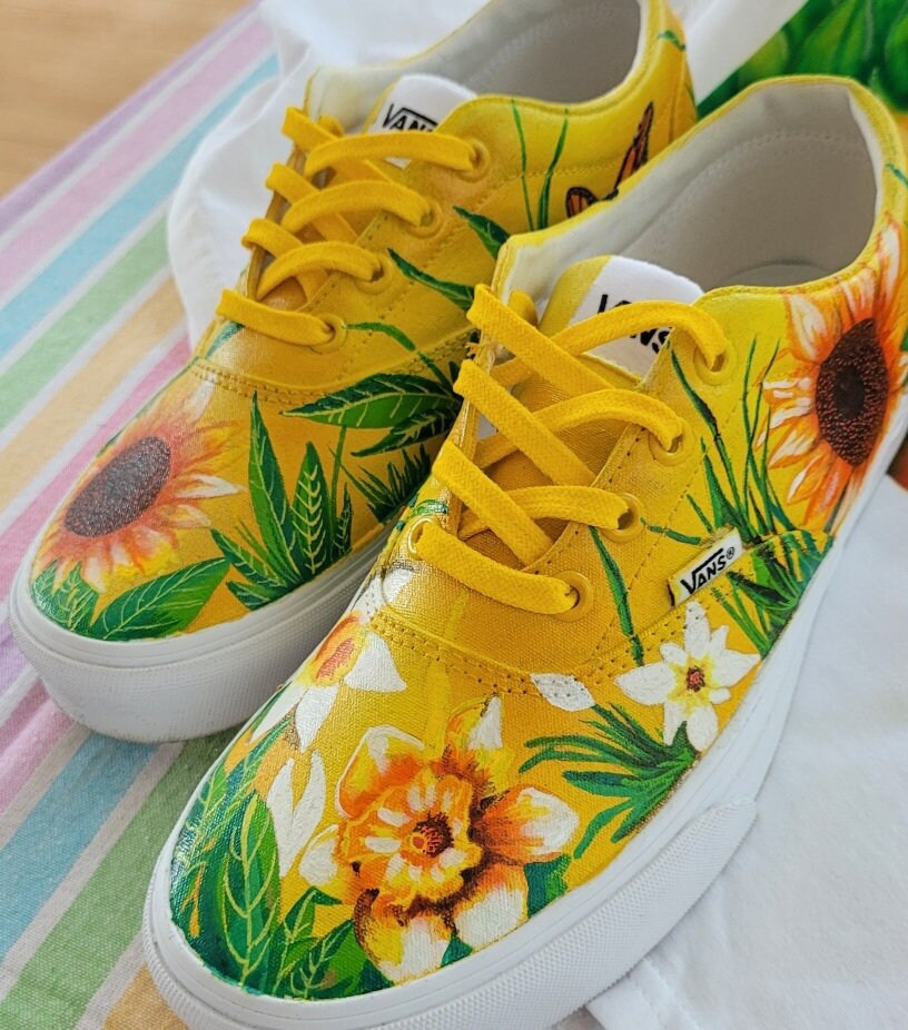 Sunflower Women's Lace-up Canvas Shoes - Etsy
