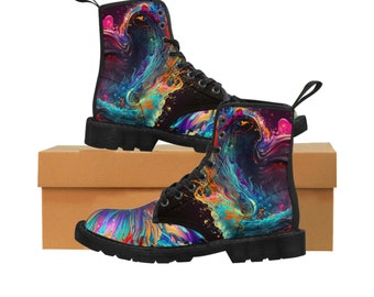 Splash Of Disney Heart Boots With A Blast of Color