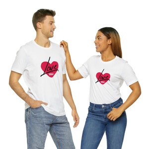 I Love You Unisex Jersey Short Sleeve Tee, Love You T-shirt, Couple T-shirt, Gift For Her, Gift For Him, Family T-shirt, Valentine T-shirt