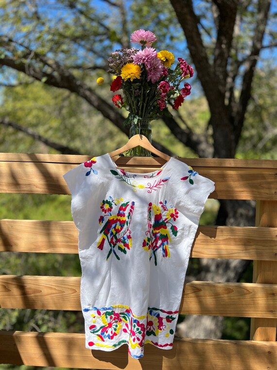 Kids: Mexican Bohemian Dress White main image 0