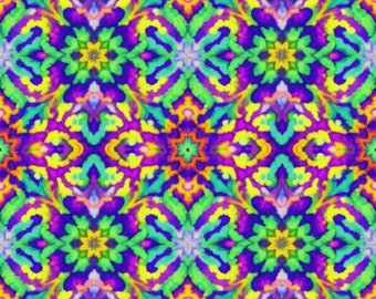 Naadloze patronen - psychedelische trippy hippie