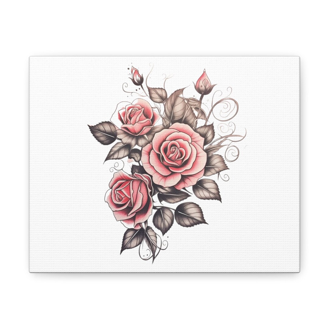 Vintage Rose Wall Art, Romantic Floral Home Decor for Nature Lovers Etsy