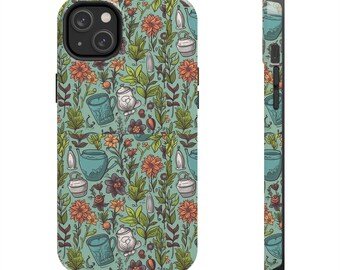 Vintage Botanical Design iPhone Case, Garden Floral iPhone Cover for Nature Lovers