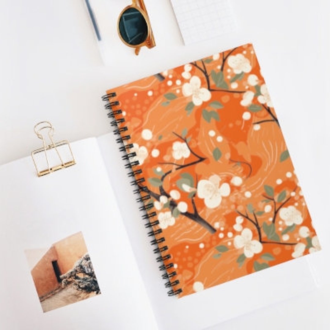 Spiral Notebook - Ruled Line, Journal, Aesthetic, Floral, Nature ...