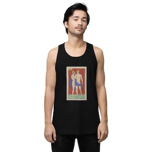 1800's Gay Spielkarte Premium Tank Top | Vintage Fotos von Gays, Queer Flagge, LGBT, Pride Month, Tom of Finland, Pride