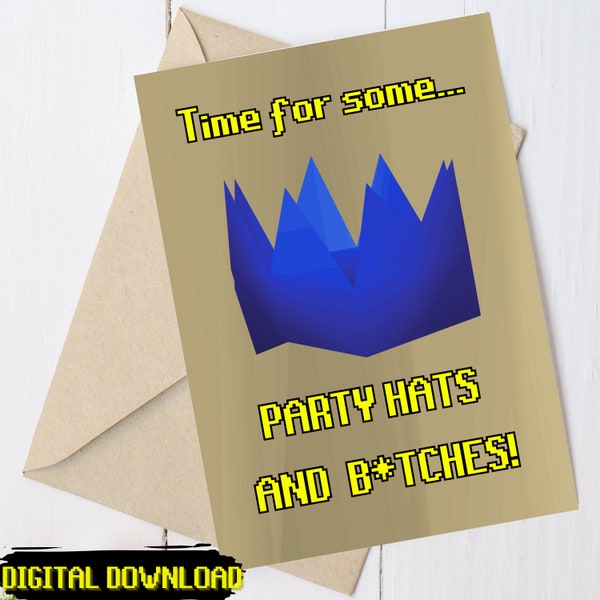 Runescape Birthday Card Etsy UK