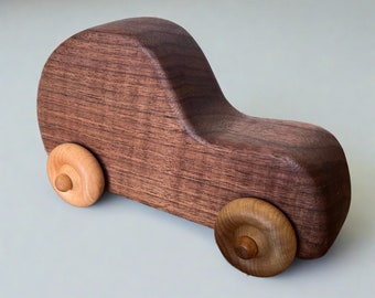 Wooden Toy Car - "The Big Guy"  - Handcrafted, Unique and Eco-Friendly Montessori Toy for Kids | Made in Canada | Natural Toys
