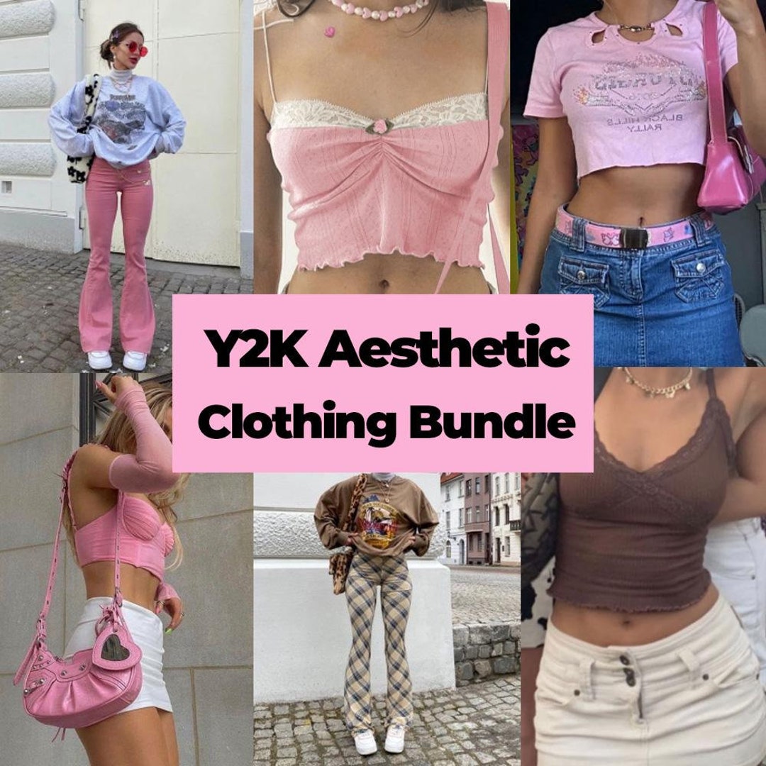 Y2K Aesthetic Clothing Bundle, Mystery Box Clothing, Personal Style ...