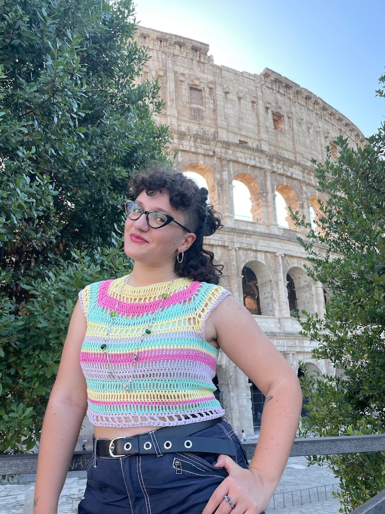 Colosseum Crop PDF crochet pattern image 6