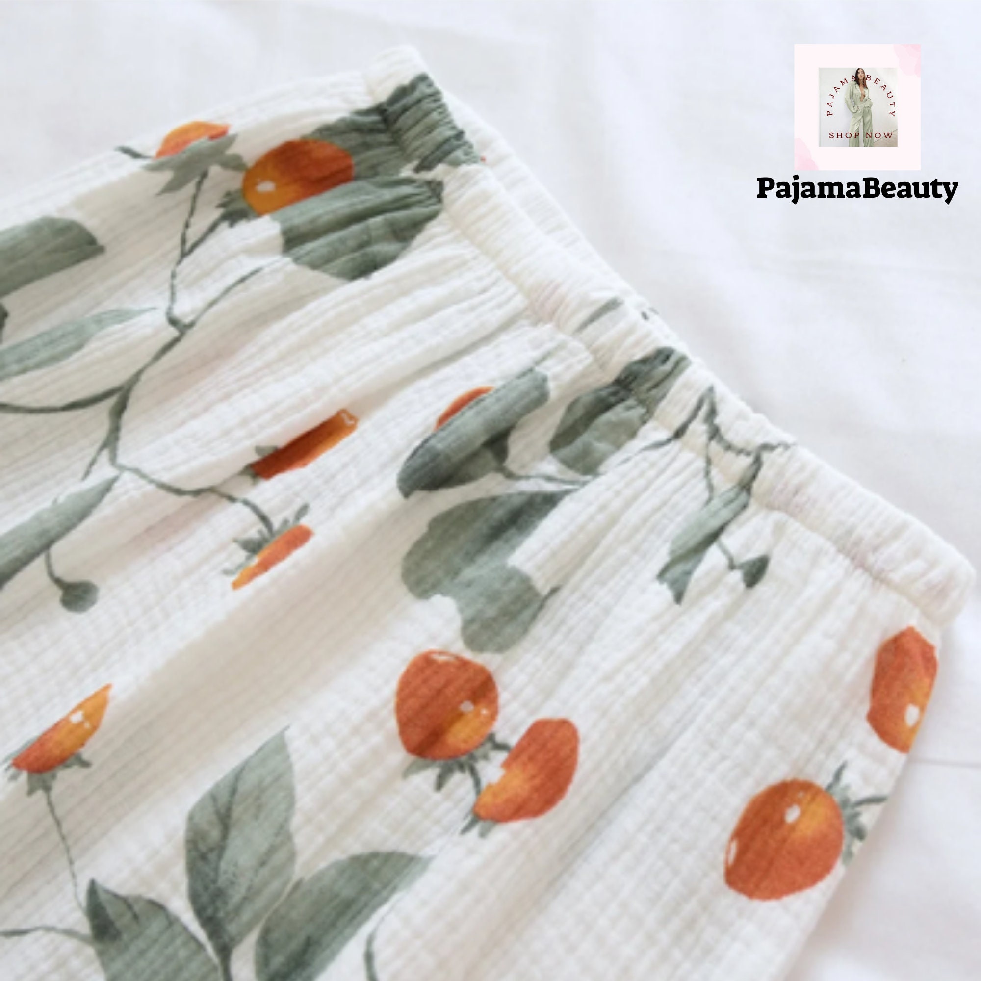 2023 Women Cotton Gauze Pajamas Long Sleeve Spring Pajama Etsy Canada