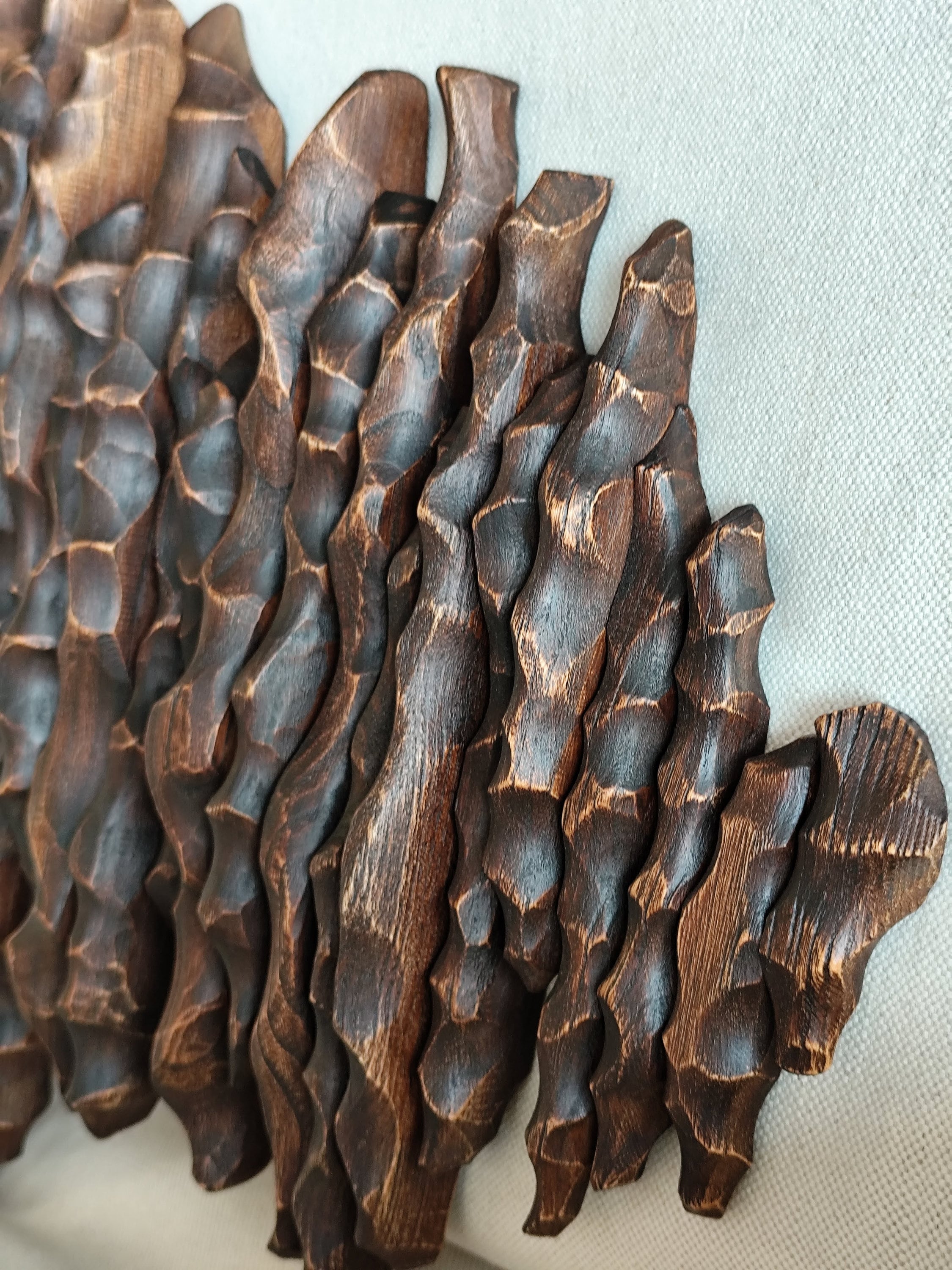 Handcrafted Wooden Wall Art Unique Ash Tree Organic Contemporary ...