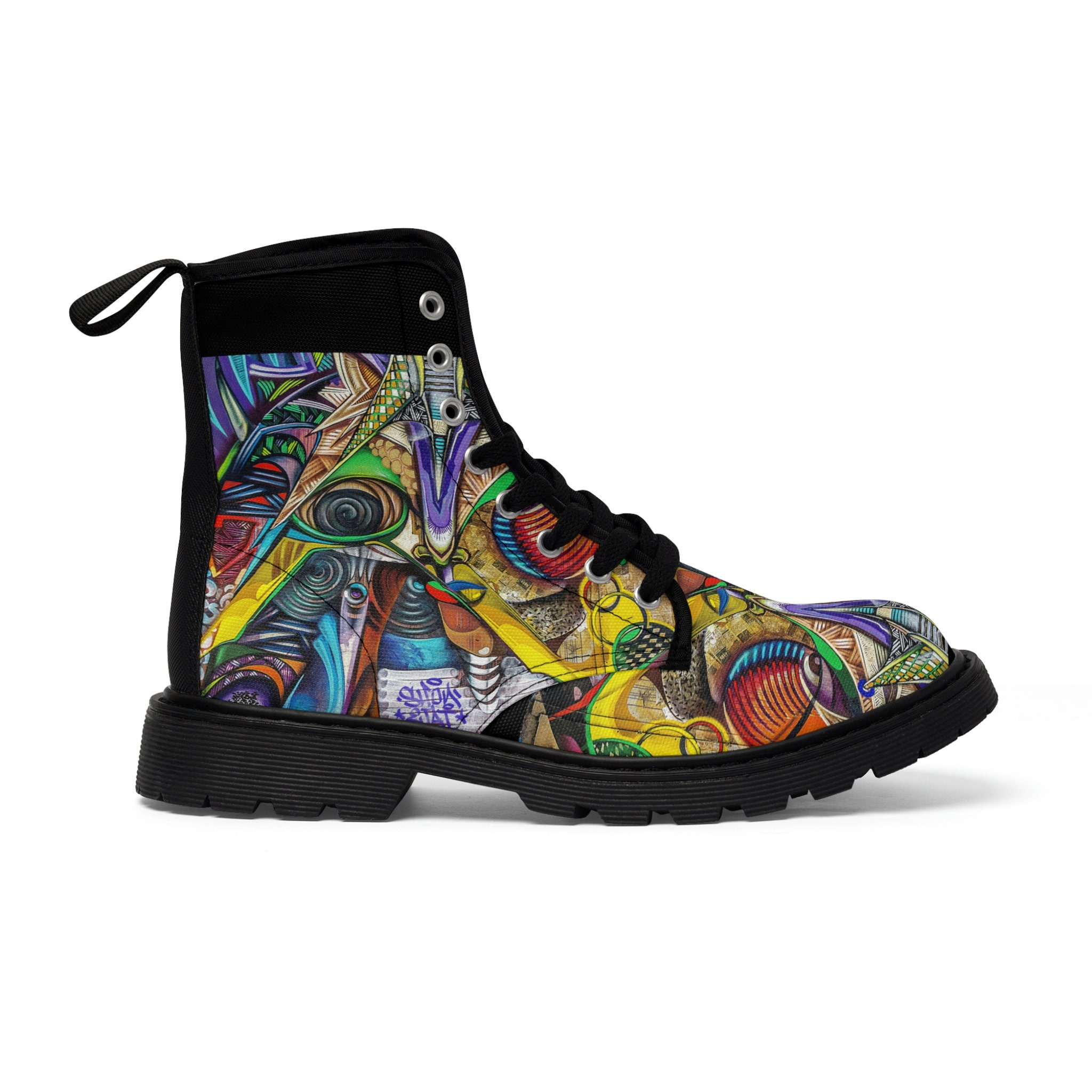Men's Graffiti Art Boots - Etsy