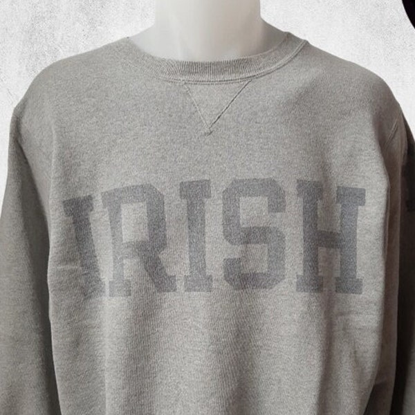 sweatshirt Champion de 1990 - 1997 Notre Dame Fighting Irish indiana taille M gris vintage USA