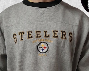 NFL sweatshirt 1998 - 2002 Pittsburgh Steelers Pennsylvania size XL vintage gray USA