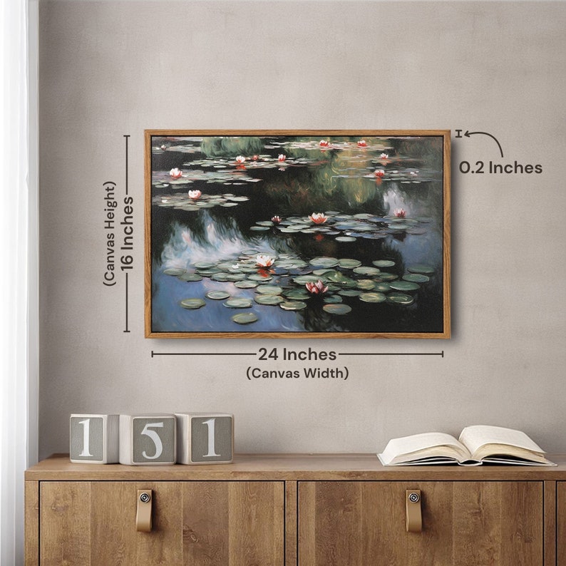 Extra Large Framed Vintage Botanical Wall Art Oil Painting Print Living