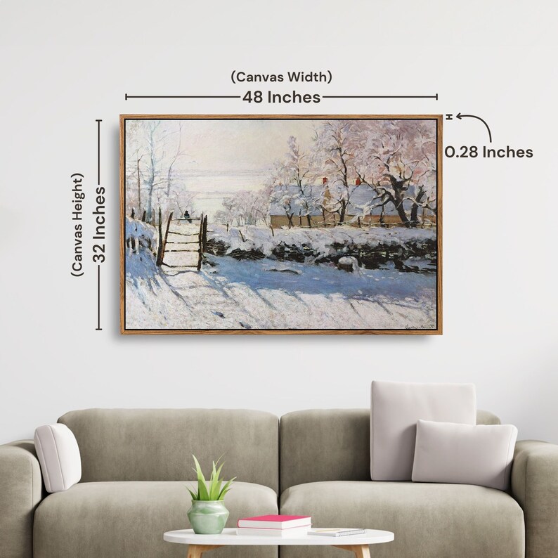 Winter Snow Wall Art Nature Wall Art Extra Large Wall Art Canvas Wall