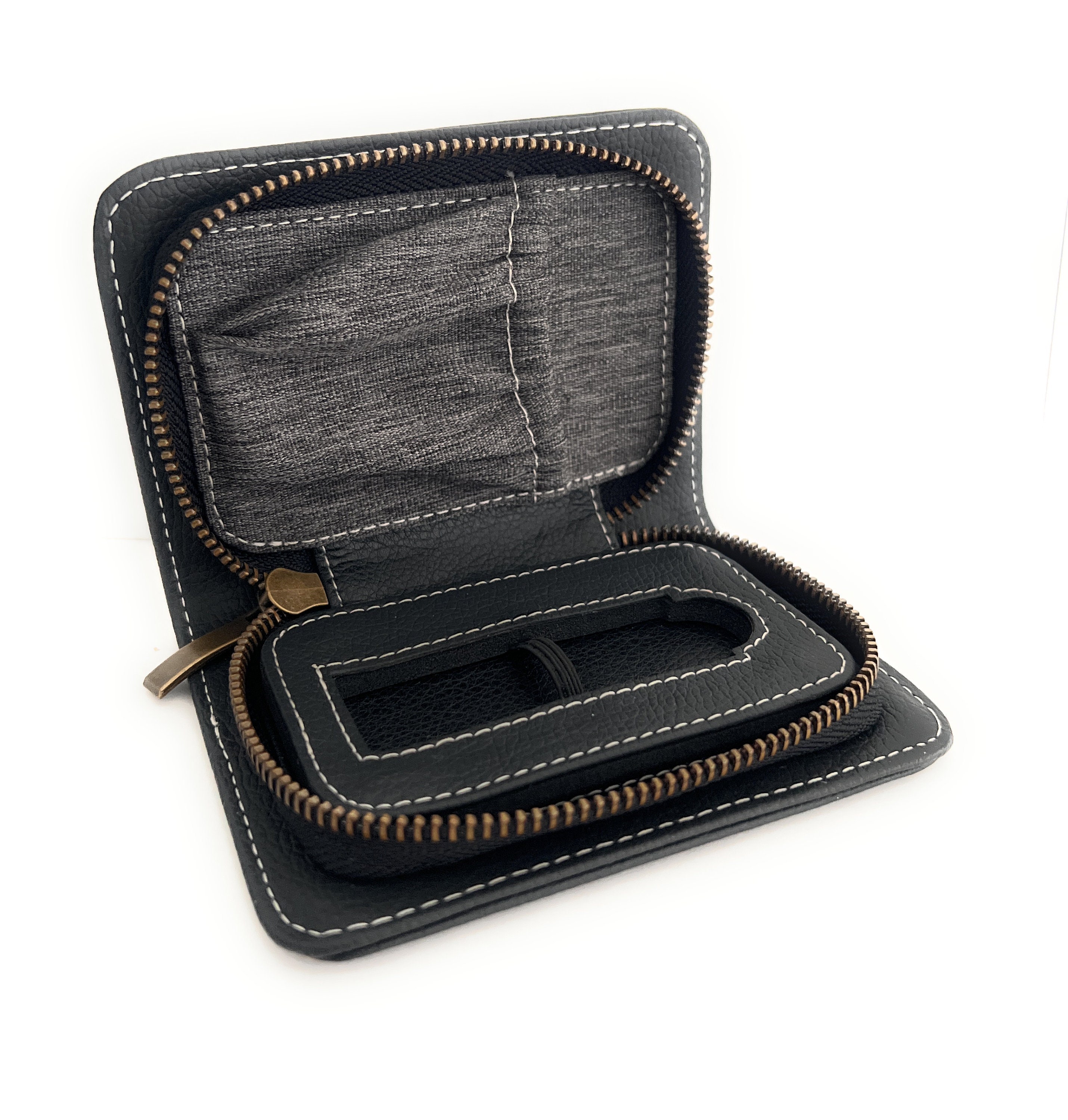 Vegan Leather Crypto Wallet Case: Ledger Nano X/S/S Plus Protective Hard Case