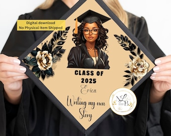 Birrete de graduación personalizado, adornos para birrete, birrete de graduación, diseño de birrete personalizado, adorno para birrete personalizado, adorno para birrete imprimible