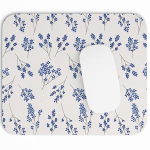Lavender Floral Mouse Pad: Ergonomic Computer Desk Accessory