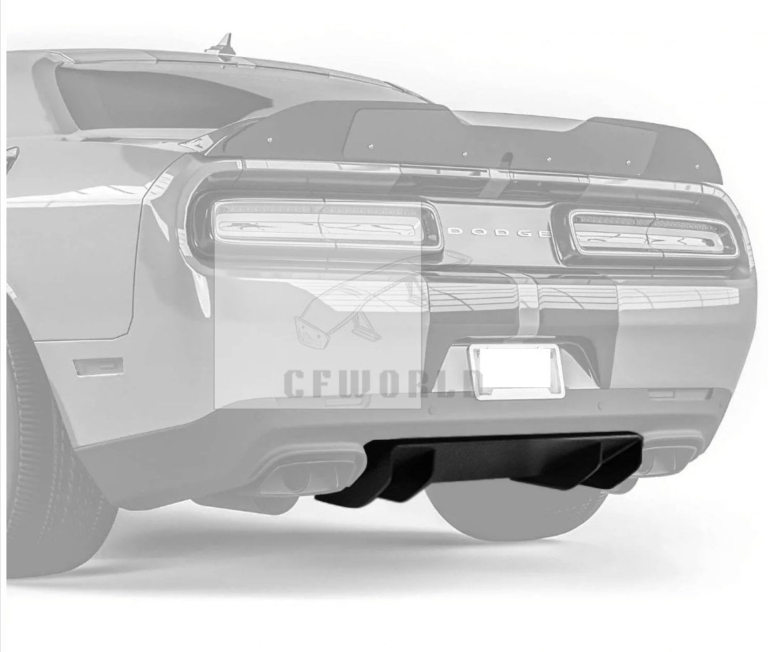 2015-2023 Facelift Dodge Challenger 3rd Generation Carbon Fiber Rear ...