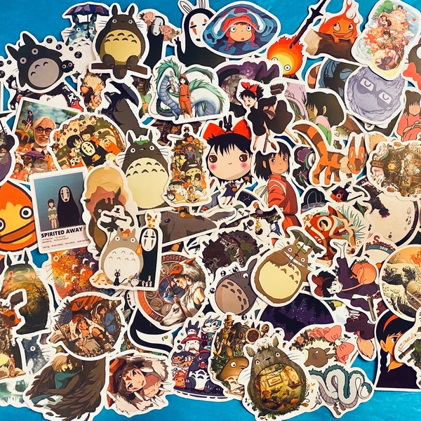 Assorted Japanese Anime Stickers, Japanese Cartoon Stickers, Waterproof Water Bottle Stickers, Laptop Stickers