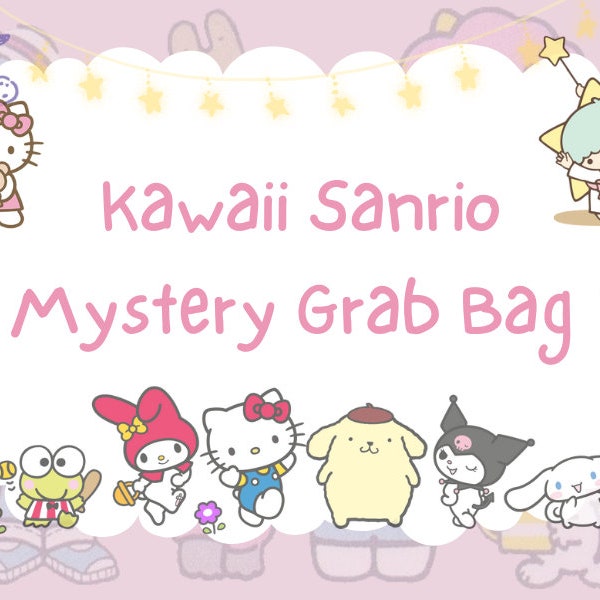 Kawaii Cute Sanrio-Themed Mystery Grab Bag Bundle | Blind Box | Lucky Scoop + Free Gifts