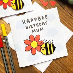 Tarjeta de feliz cumpleaños para mamá-Tarjeta de cumpleaños para mamá-Tarjeta para mamá-Tarjeta para madre-Tarjeta de cumpleaños para mamá de hijo/hija-Tarjeta especial para mamá