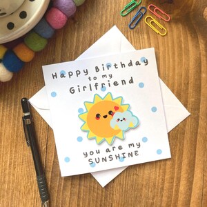 Carte d'anniversaire pour petite amie-petite amie-carte d'anniversaire drôle et mignonne pour petite amie/elle-carte d'anniversaire romantique/spéciale petite amie