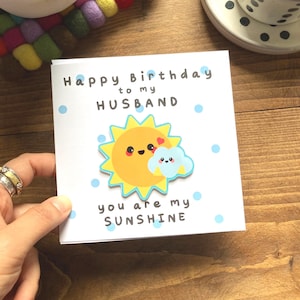 Carte d'anniversaire pour mari - carte d'anniversaire mari - carte d'anniversaire drôle et mignonne pour mari/lui - carte d'anniversaire romantique/spéciale mari