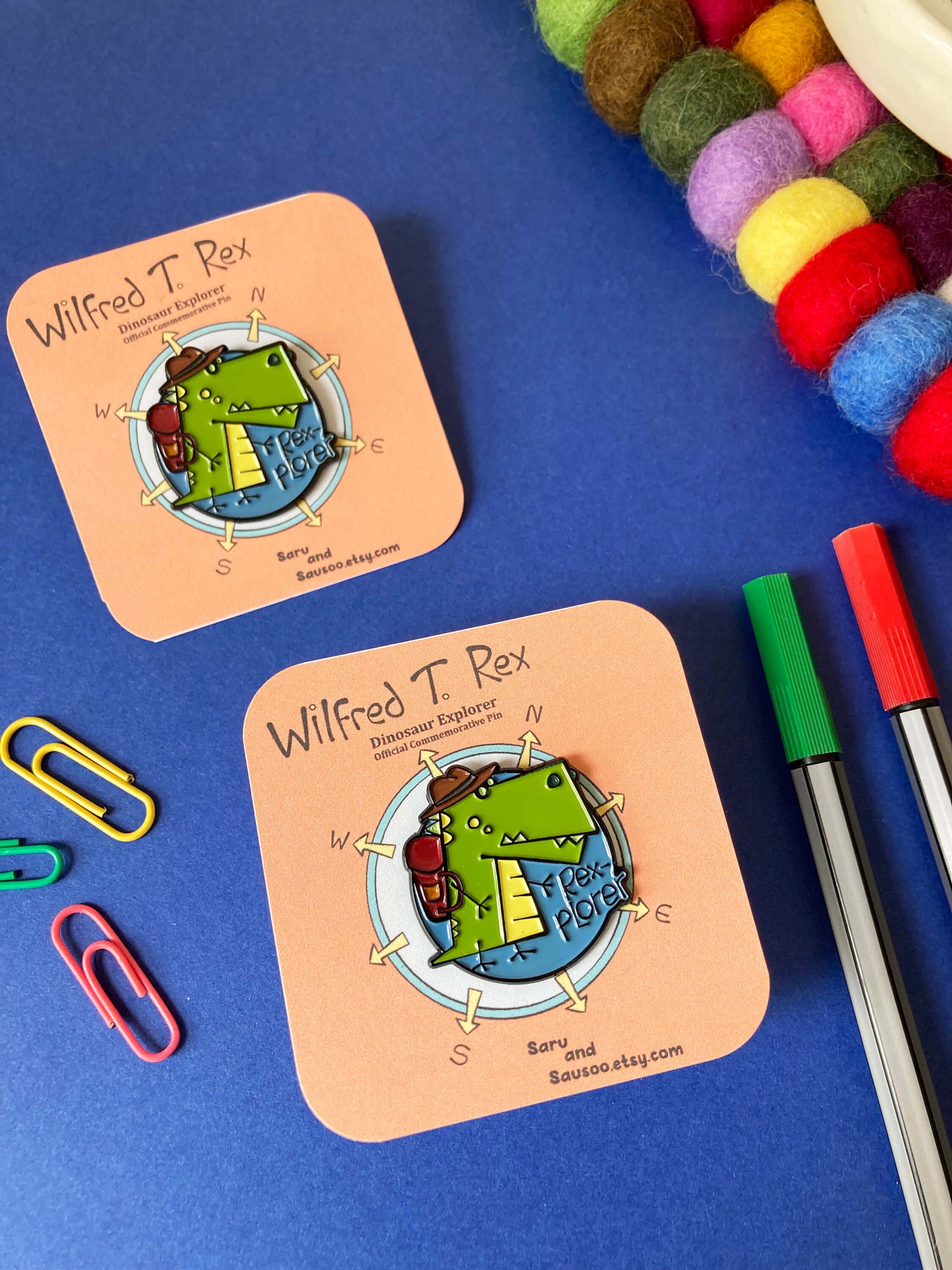 Dinosaur Enamel Pin Cute Enamel Pin Gifts for Her Etsy UK