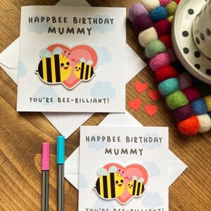 Carte d'anniversaire pour maman/maman carte d'anniversaire de maman carte d'enfants à maman jolie carte faite main pour maman/maman image 8