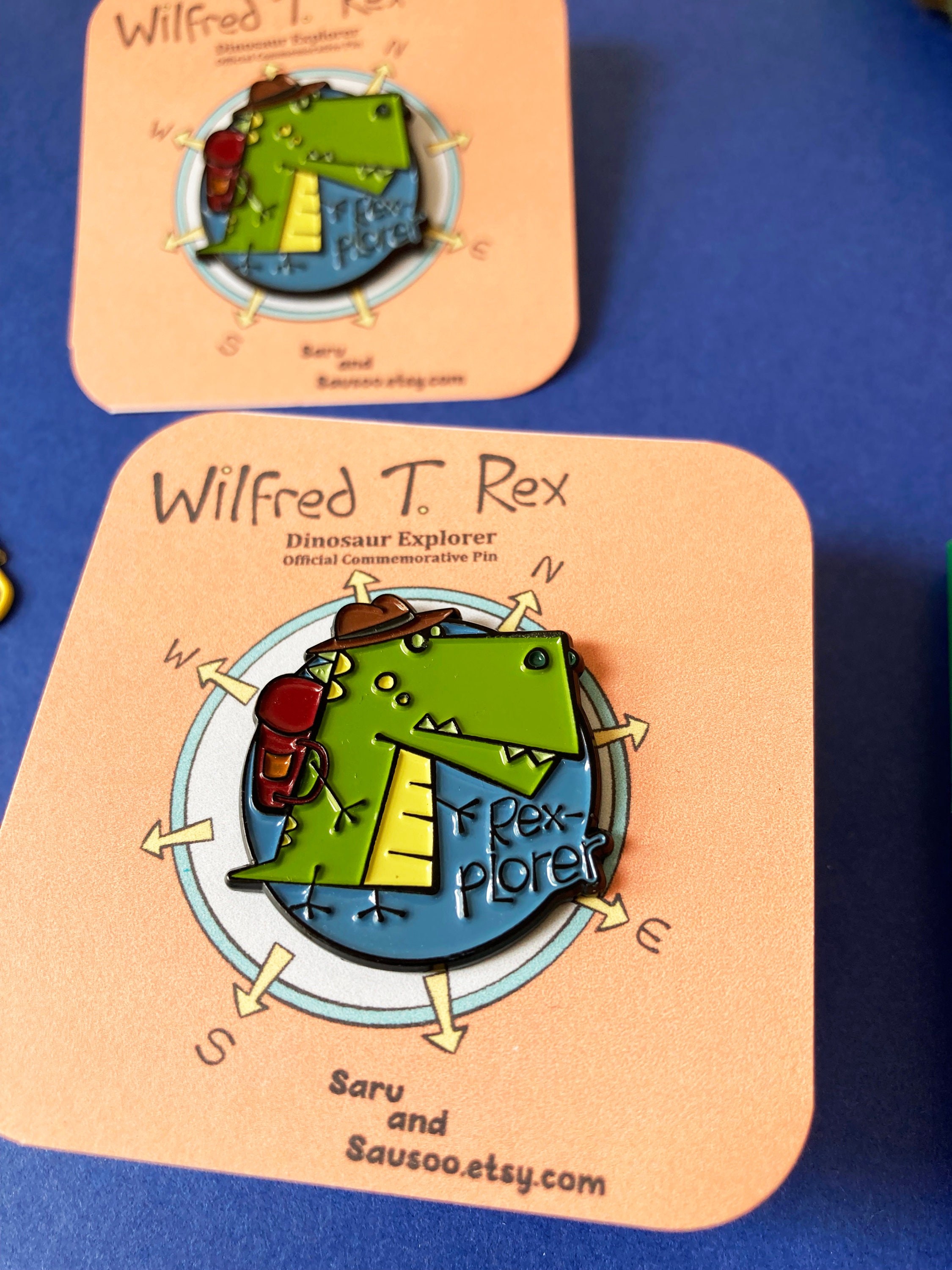 Dinosaur Enamel Pin Cute Enamel Pin Gifts for Her Etsy UK