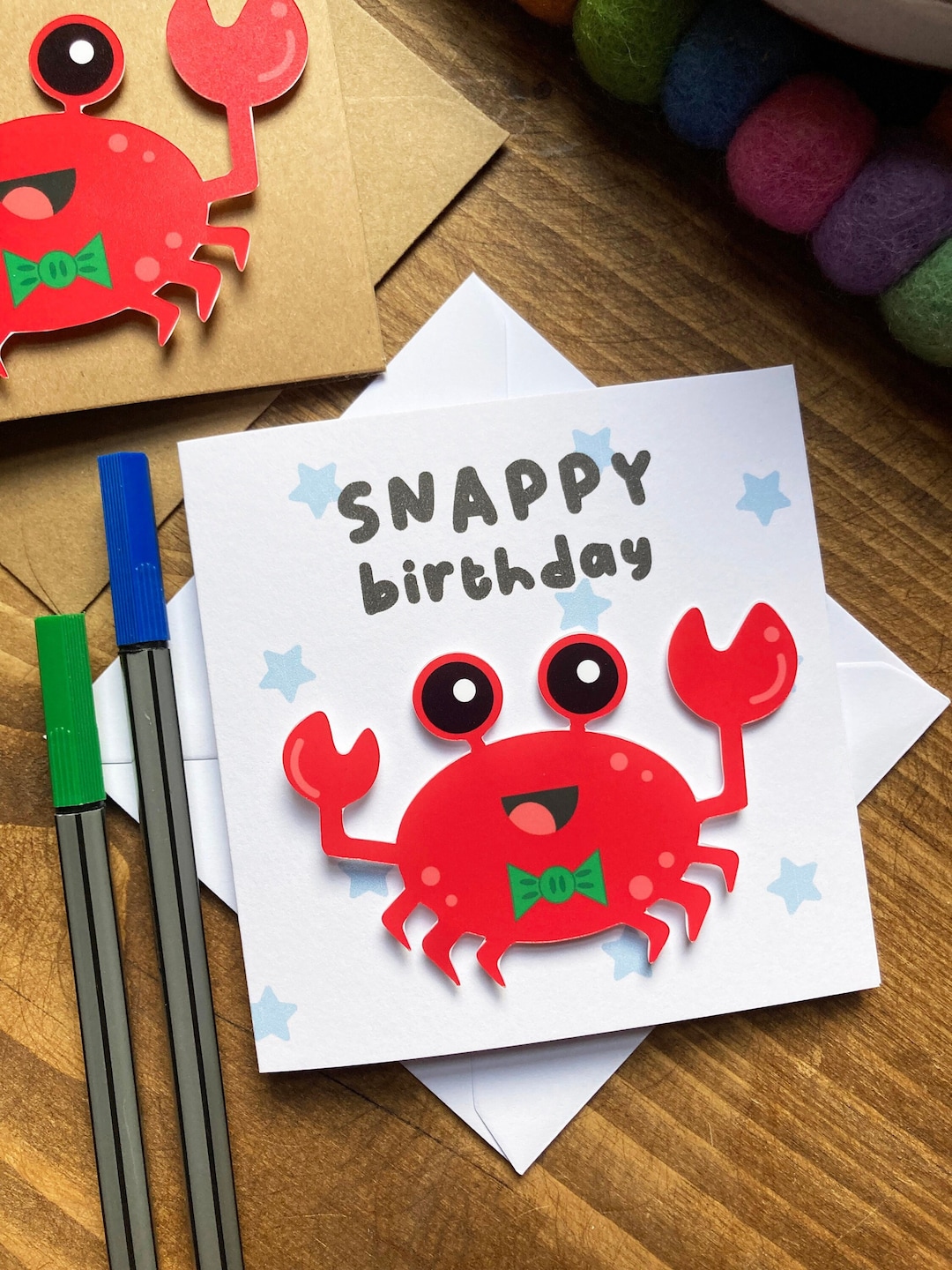 Funny Birthday Card for Kids/children Birthday Card for Boys Red Crab ...
