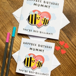 Carte d'anniversaire pour maman/maman carte d'anniversaire de maman carte d'enfants à maman jolie carte faite main pour maman/maman image 2