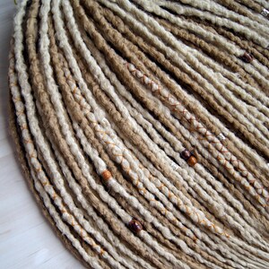 Synthetic Blonde Dreadlock Extensions Crochet Double Ended or Single Ended Dreads Custom Fake Full set DE SE
