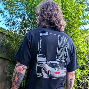Feel the Beat | Retro JDM tee, JDM shirt, car shirt, automotive apparel, Nissan 180SX