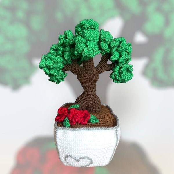 Wzór na szydełkowe drzewko Matki Natury: Amigurumi na kobiece ciało/drzewo doniczkowe DIY (PDF w języku angielskim)