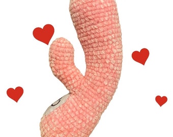 Schema per realizzare un vibratore amigurumi all'uncinetto - Divertente regalo di San Valentino (PDF)