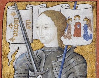 Joan of Arc  - Fleece Sherpa Throw / Blanket