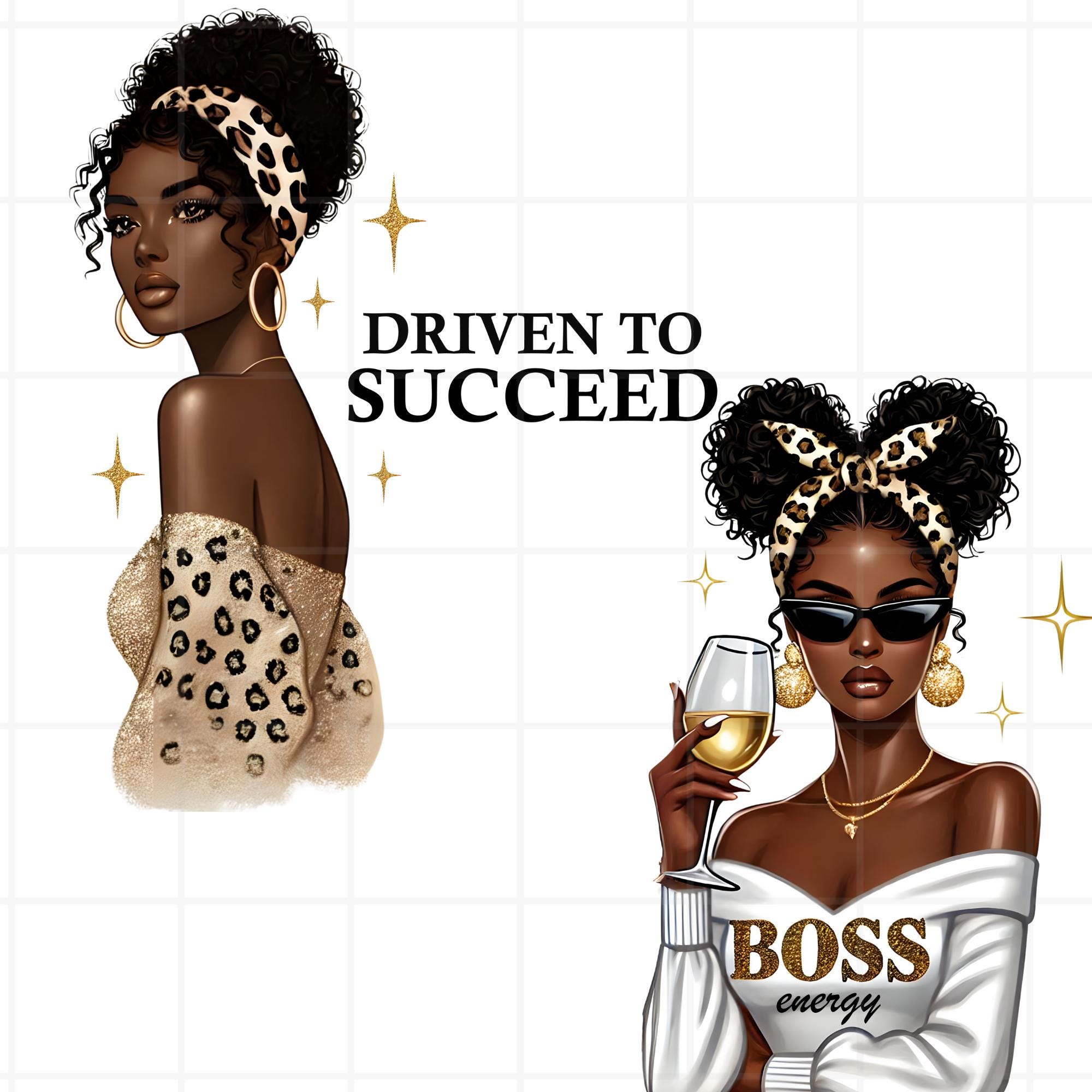 20 Black Boss Lady Clipart Collection, Black Woman Png Bundle, Girl ...