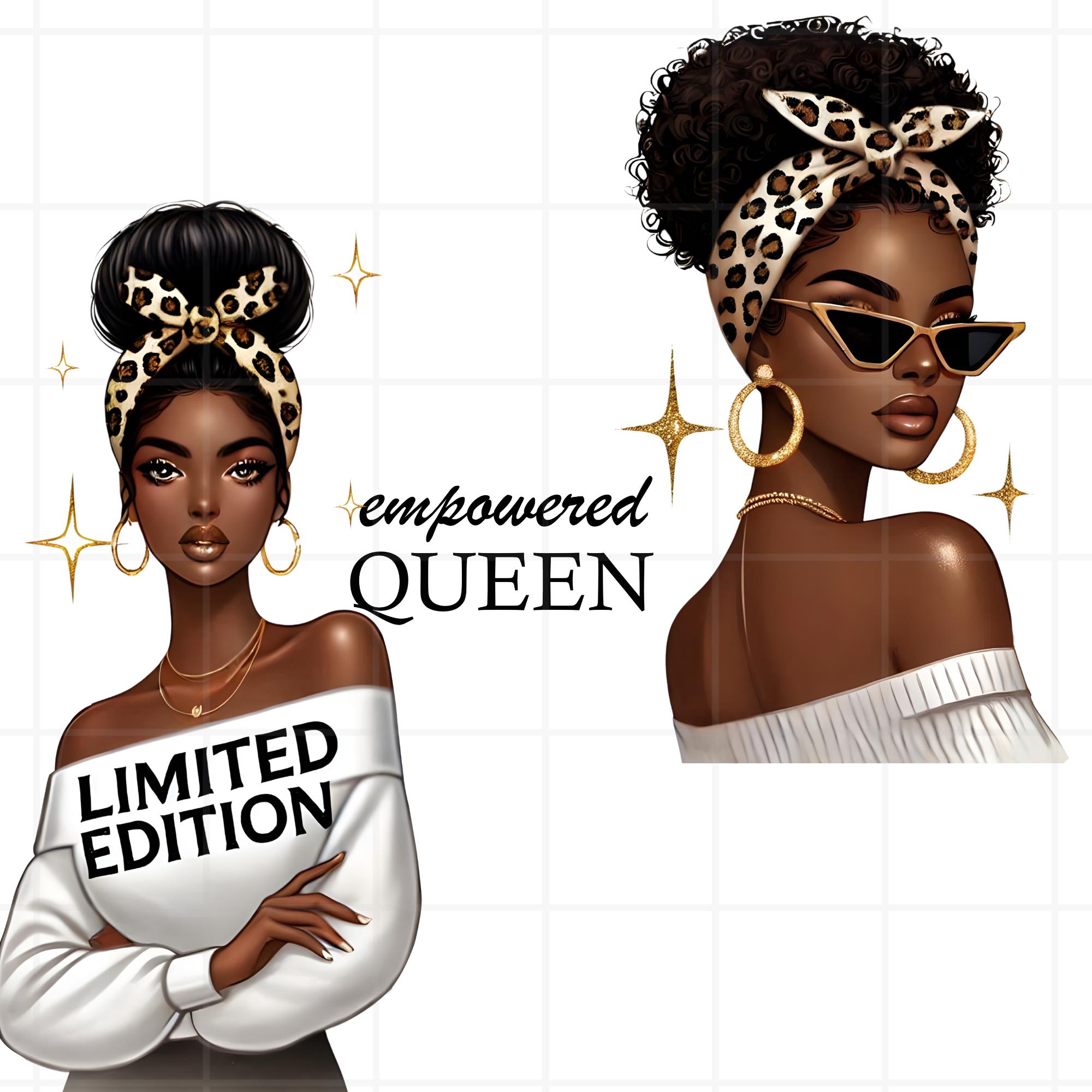 20 Black Boss Lady Clipart Collection, Black Woman Png Bundle, Girl ...